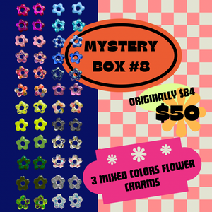 3 Mixed Color Mystery Flower CHARMS