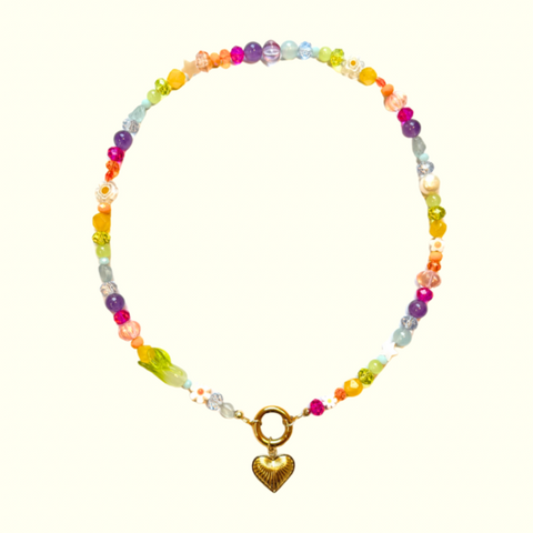 Rainbow Charm Holder Necklace