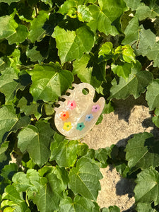 Floral Palette Hair Claw