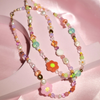 Color Bloom Beaded Necklace