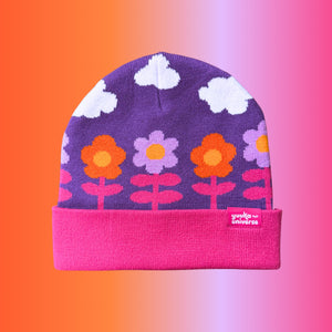 Violet Bloom Beanie