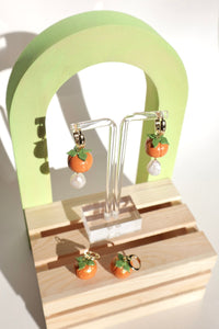 Kaki (Persimmon) Earrings