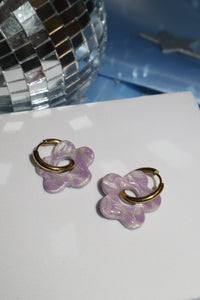 Celestial Flower Hoops