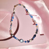 Indigo Hues Beaded Necklace