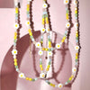 Dainty Daisy Beaded Necklace