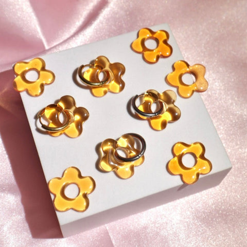 Marmalade Flower Hoops