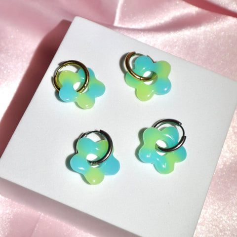 Ring Pop Flower Hoops