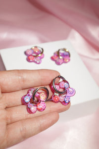 Purple Passion Flower Hoops