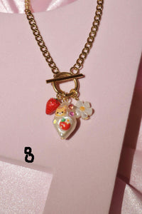 One of a kind toggle charm necklace