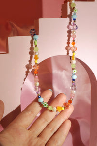 Prism Cascade Beaded Necklace