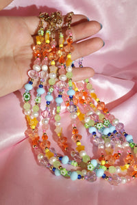 Prism Cascade Beaded Necklace