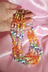Prism Cascade Beaded Necklace