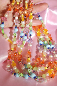 Prism Cascade Beaded Necklace