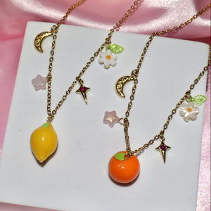 Spain Citrus Charm Necklace