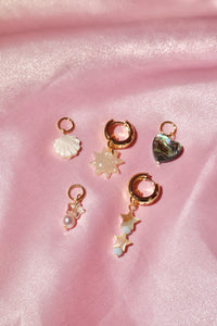 5 Pack Charm Hoops