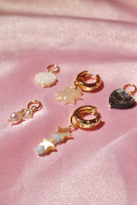 5 Pack Charm Hoops
