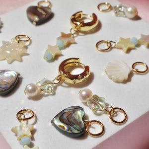 5 Pack Charm Hoops