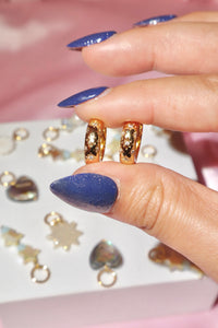 Pick 2 Charm Hoops