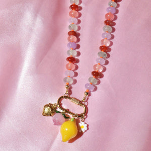 Charm Holder Beaded Necklace