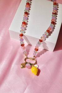 Charm Holder Beaded Necklace