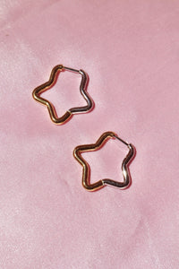 Dual Tone Solstice Star Hoop