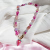 Pink Agate Statement Necklace