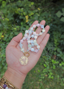 Pastel Selenite Necklace