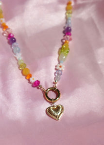 Rainbow Charm Holder Necklace