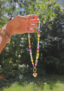 Rainbow Charm Holder Necklace