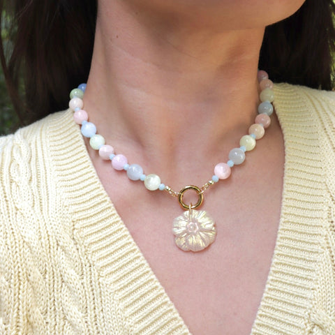 Pastel Selenite Necklace