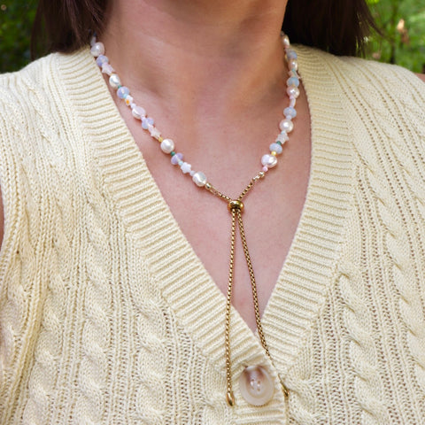 Pearl Bolo Necklace