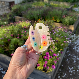Floral Palette Hair Claw