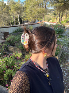 Floral Palette Hair Claw