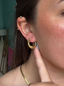 Sweetheart Twist Hoops