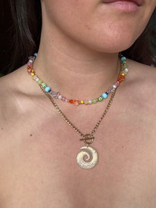 Prism Cascade Beaded Necklace