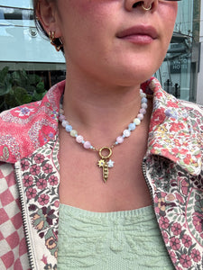 Pastel Selenite Necklace