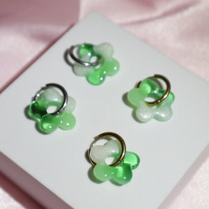 Gummy Frog Floral Hoops