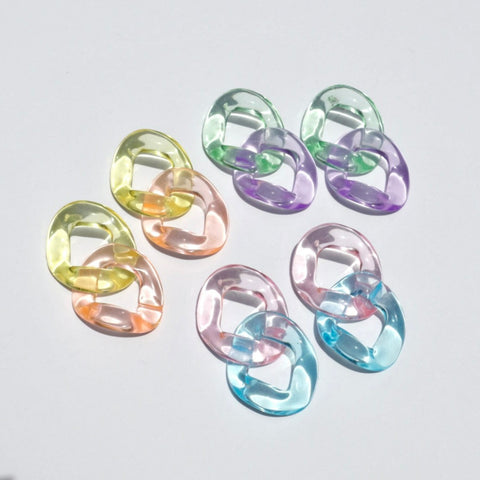 Jelly Link Chain Earrings
